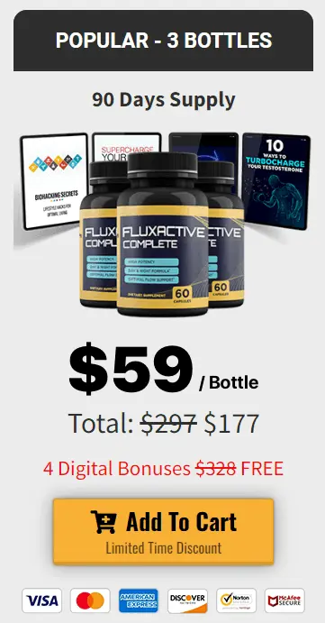fluxactive complete three bottles pack